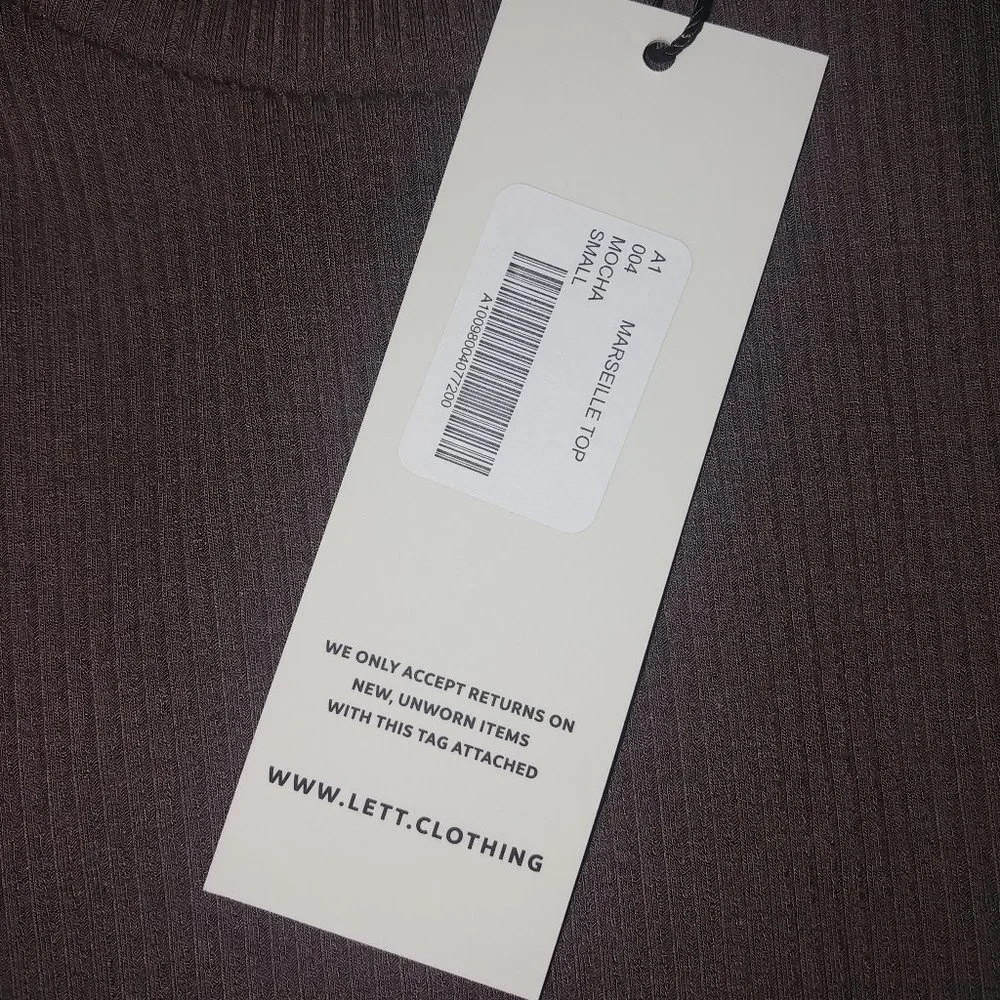 NEW Lett brand mocha mock turtleneck - Picture 7 of 8